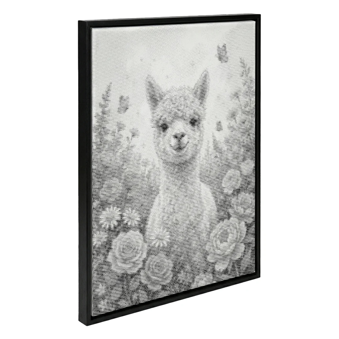 Alpaca con pittura a punti di fiori