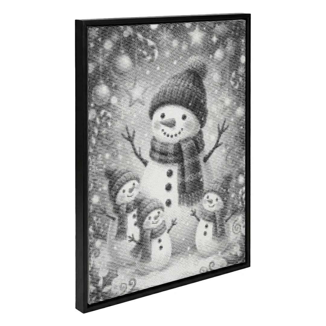 Pittura a punti degli amici della neve