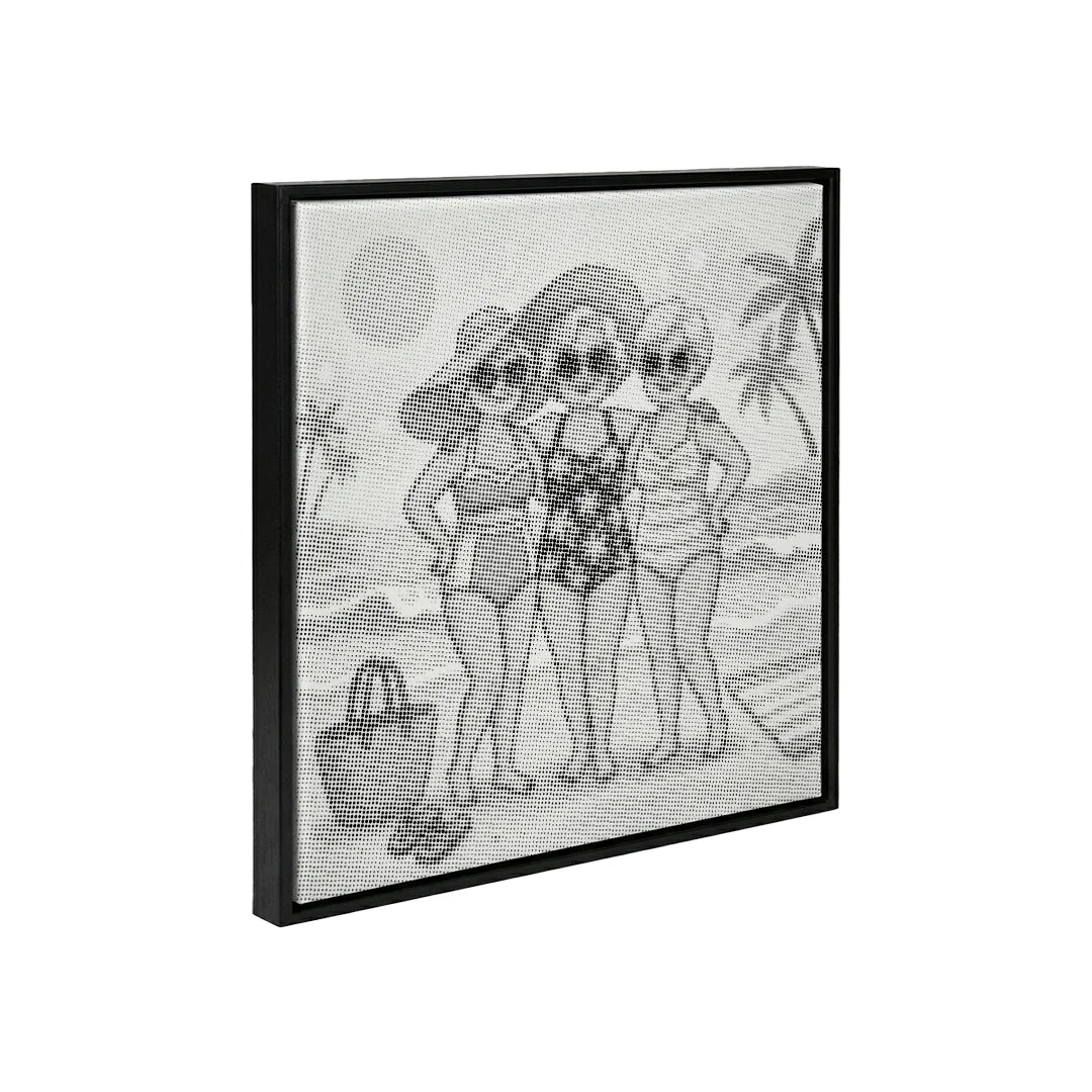 Pittura a punti delle vecchie signore