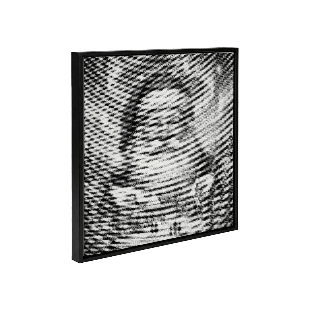 Pittura a punti del villaggio di Natale