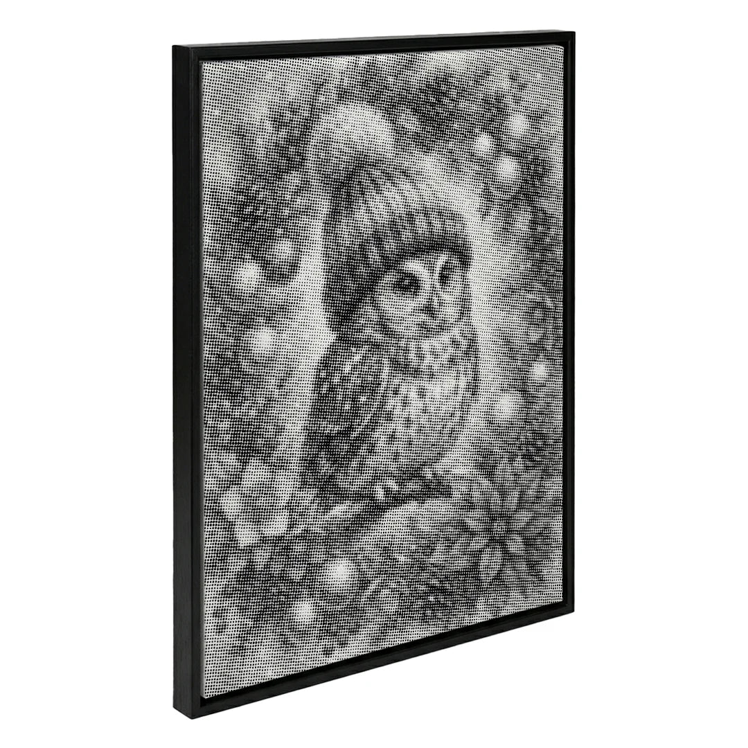 Gufo di Natale nell'albero Dot Painting