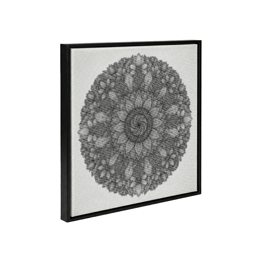 Mandala con pittura a punti di fiori