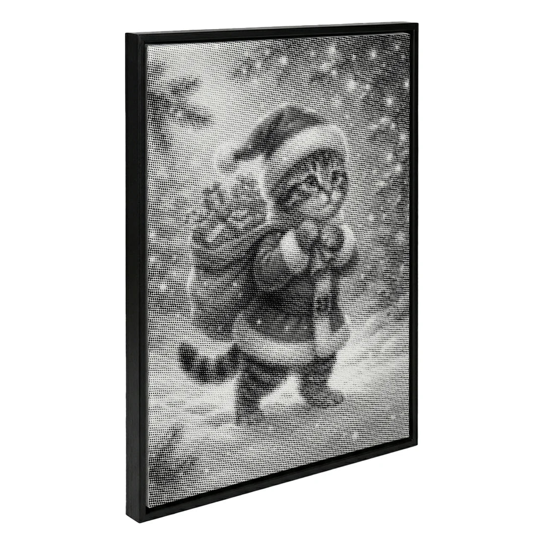 Pittura a pois di gatto di Natale