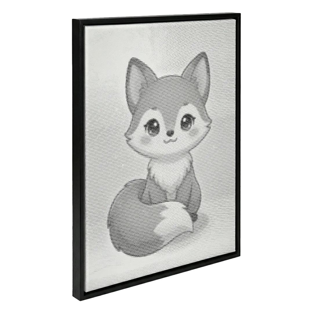 Simpatico dipinto a pois di volpe