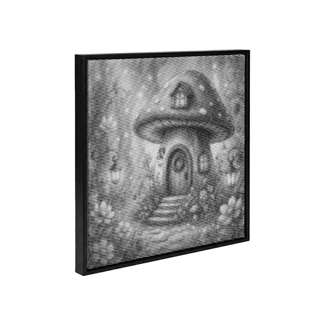Pittura a punti della casa dei funghi