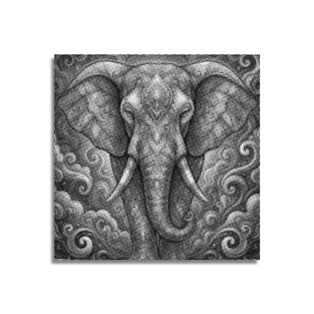 Elefante su una nuvola Dipinto a punti