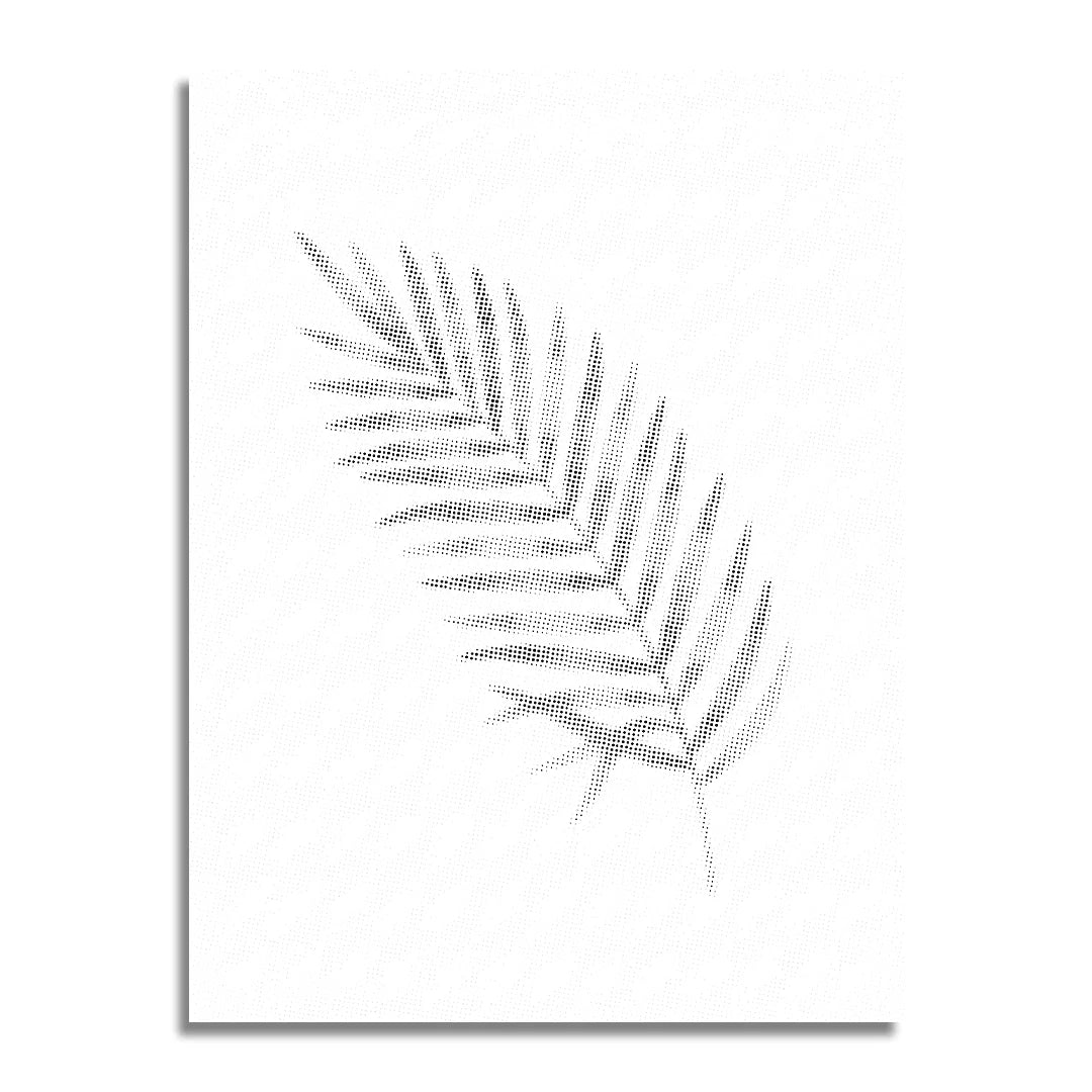 Pittura a punti di foglia di palma