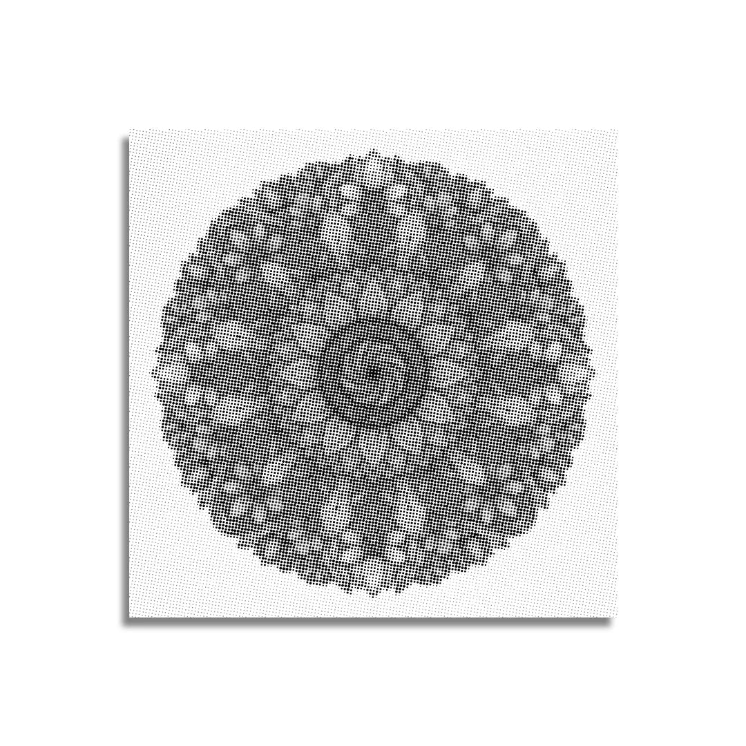 Mandala con pittura a punti di fiori
