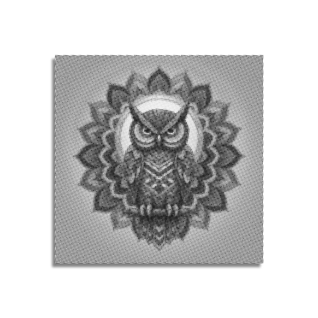 Gufo Mandala 3 punti pittura