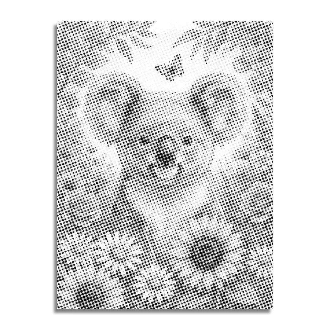 Koala con pittura a punti di fiori