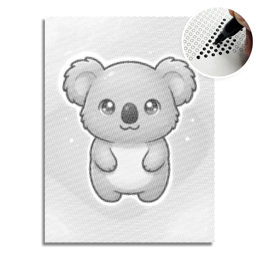 Kit dot painting Lupo