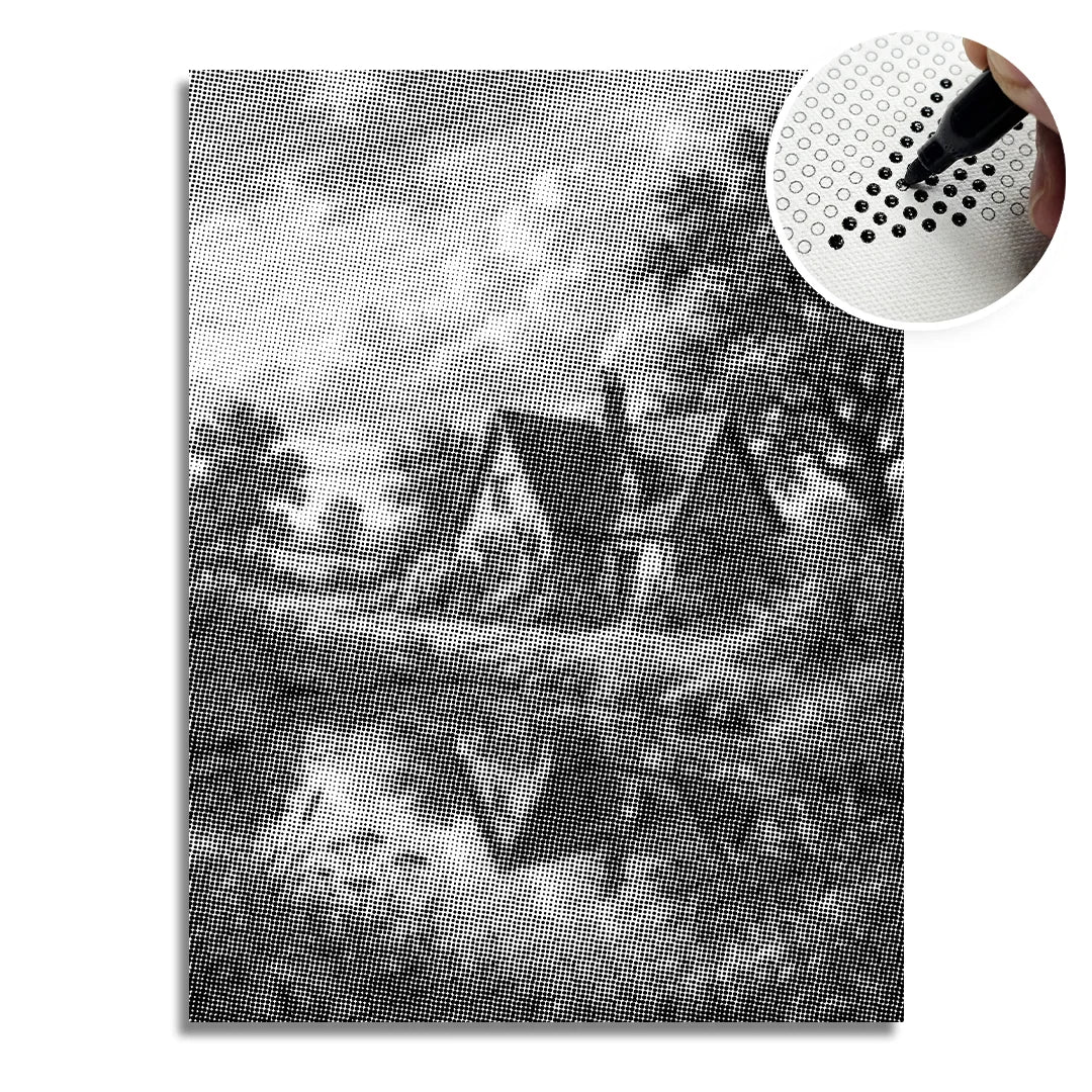 Casa sulla brughiera Dot Painting