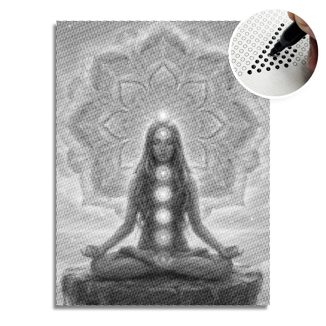 Pittura a punti mandala yoga