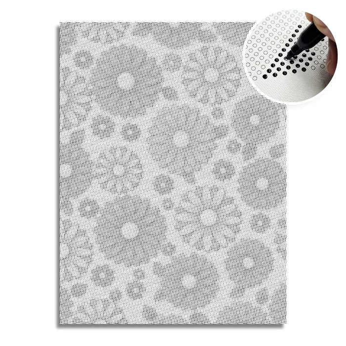 Pittura a punti di fiori minimalisti