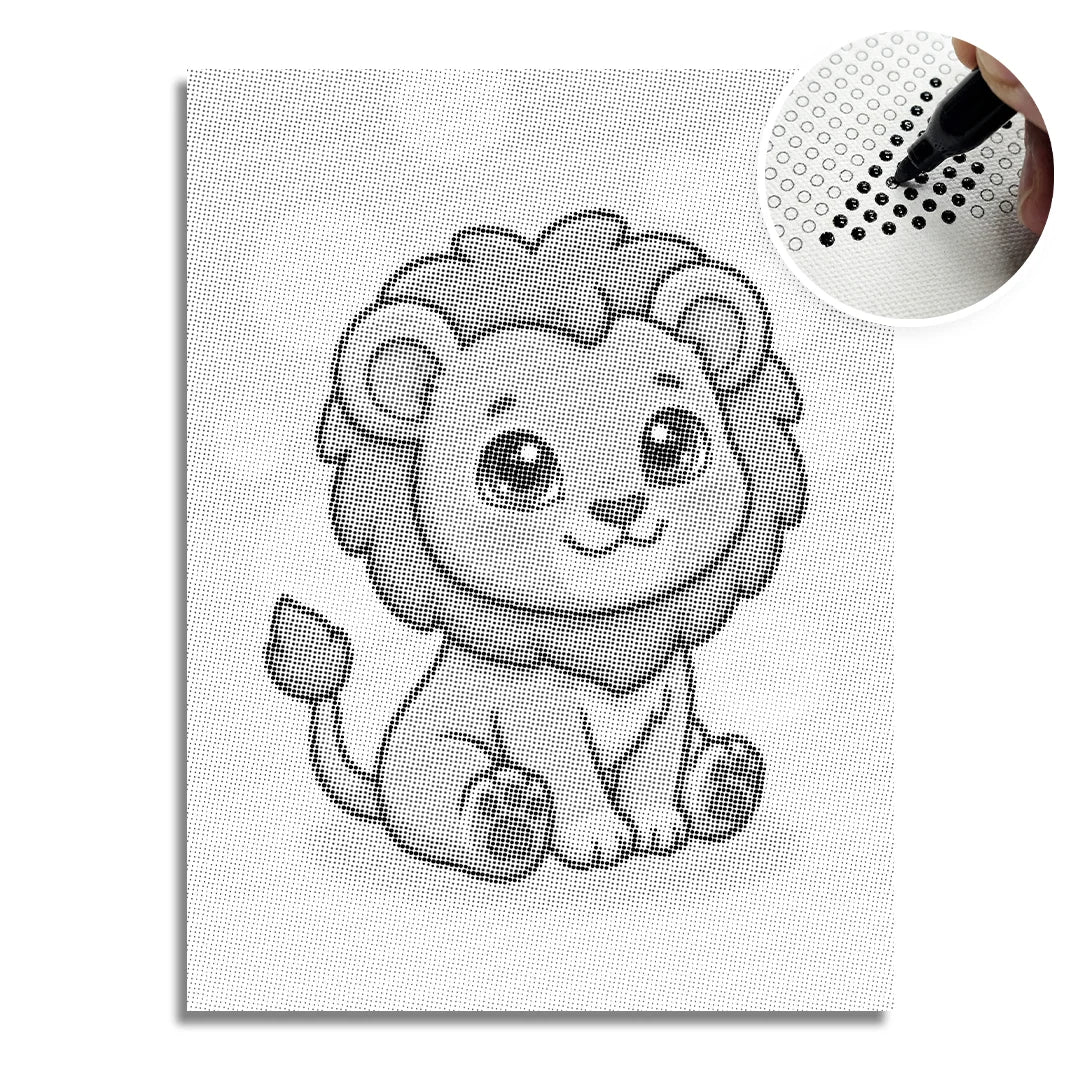 Kit dot painting Lupo