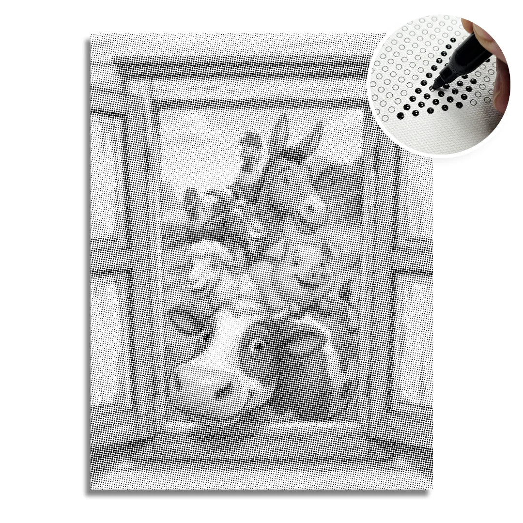 Kit dot painting Lupo