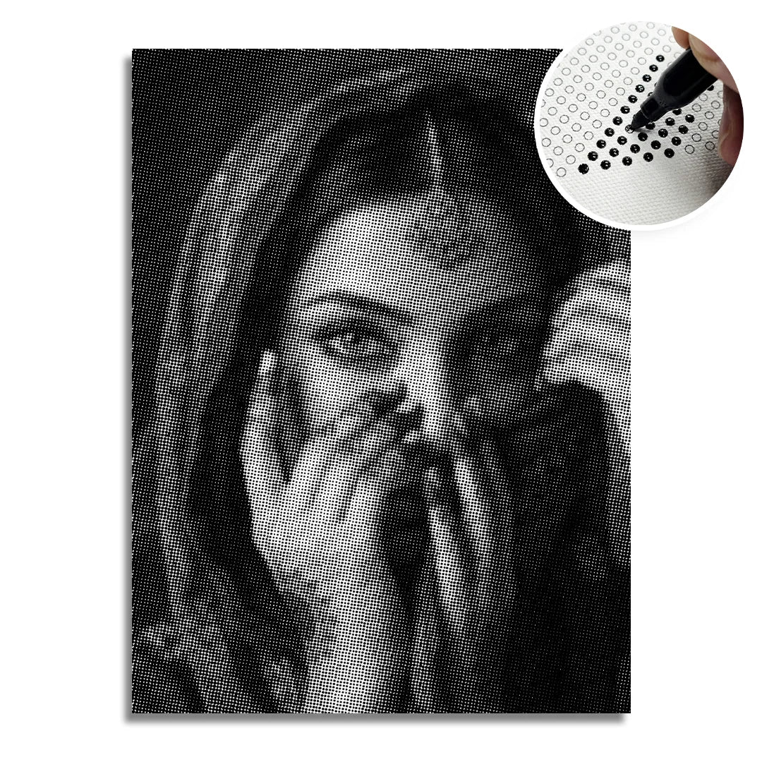 Bellissimo dipinto indiano a punti