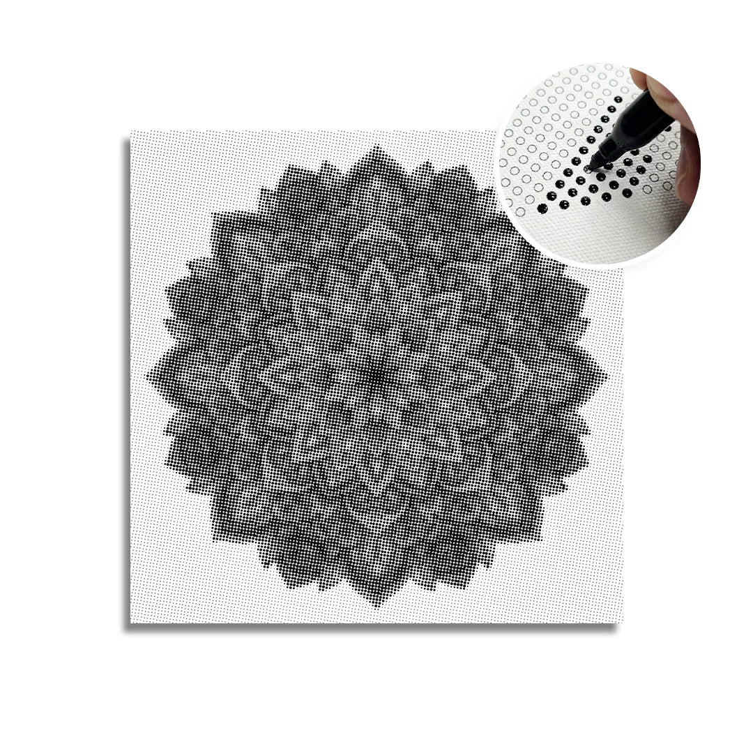 Mandala 7 punti pittura