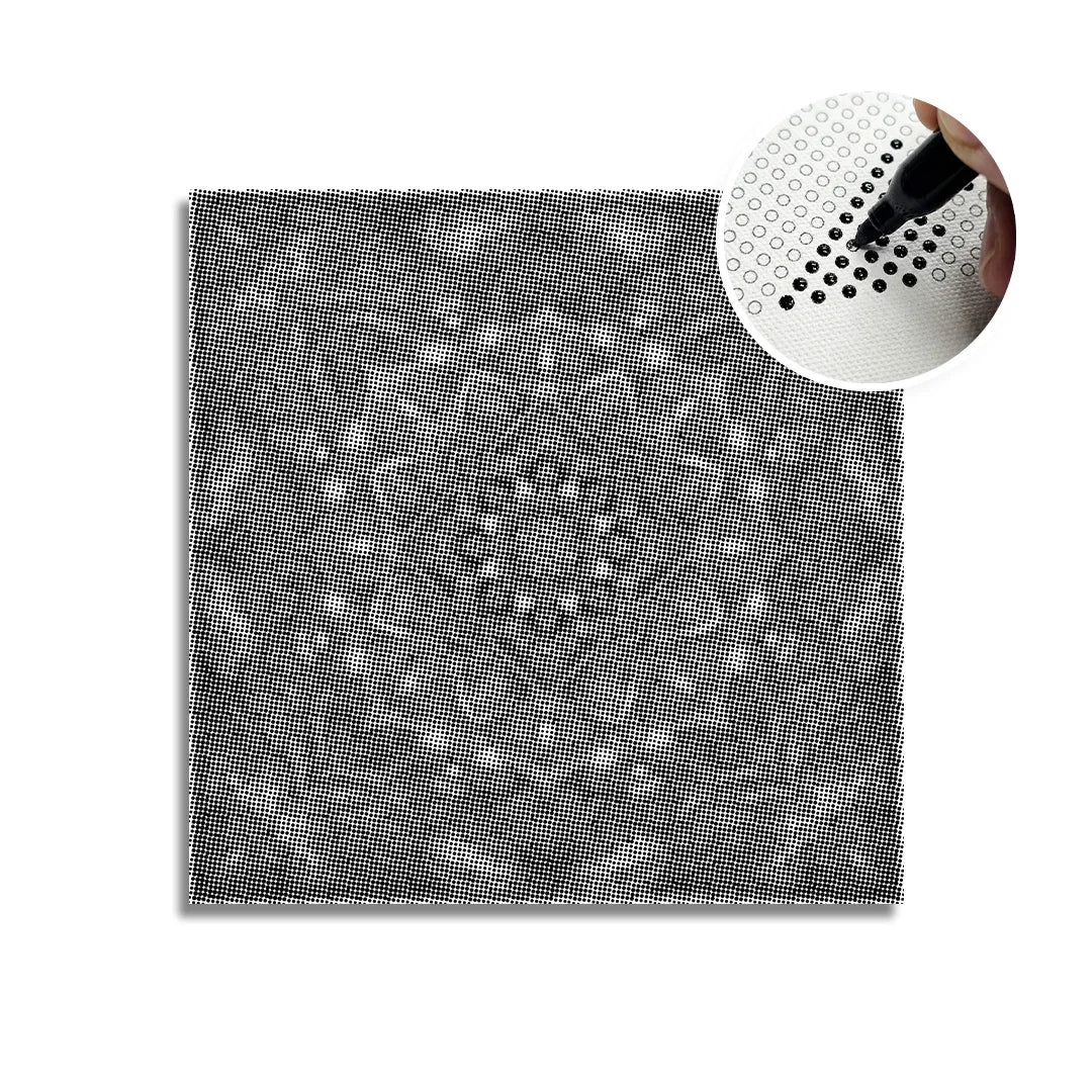Pittura a punti con piastrelle mandala