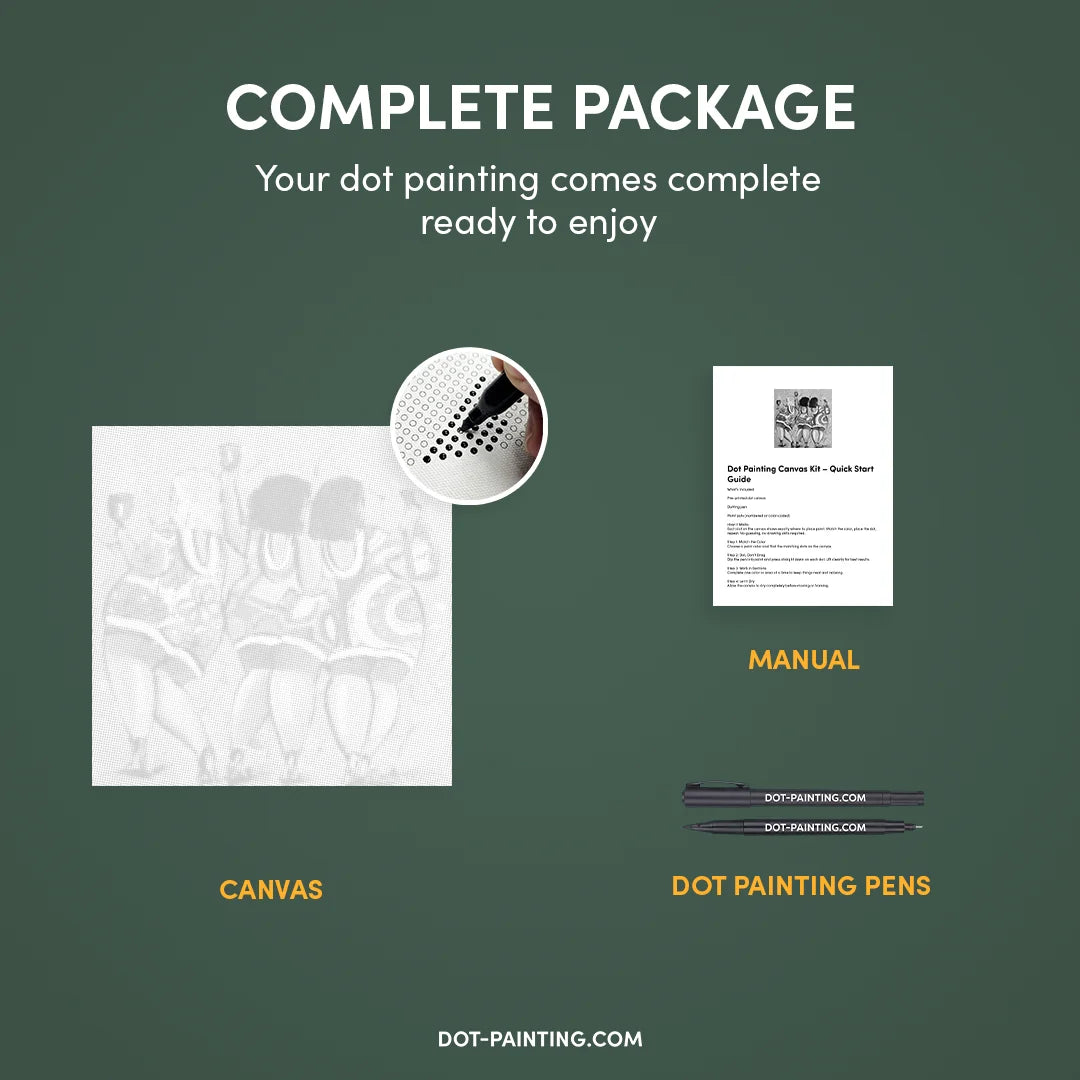 Le signore felici vincono la pittura a punti