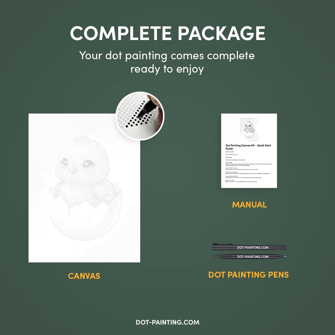 Pittura a punti di anatroccolo