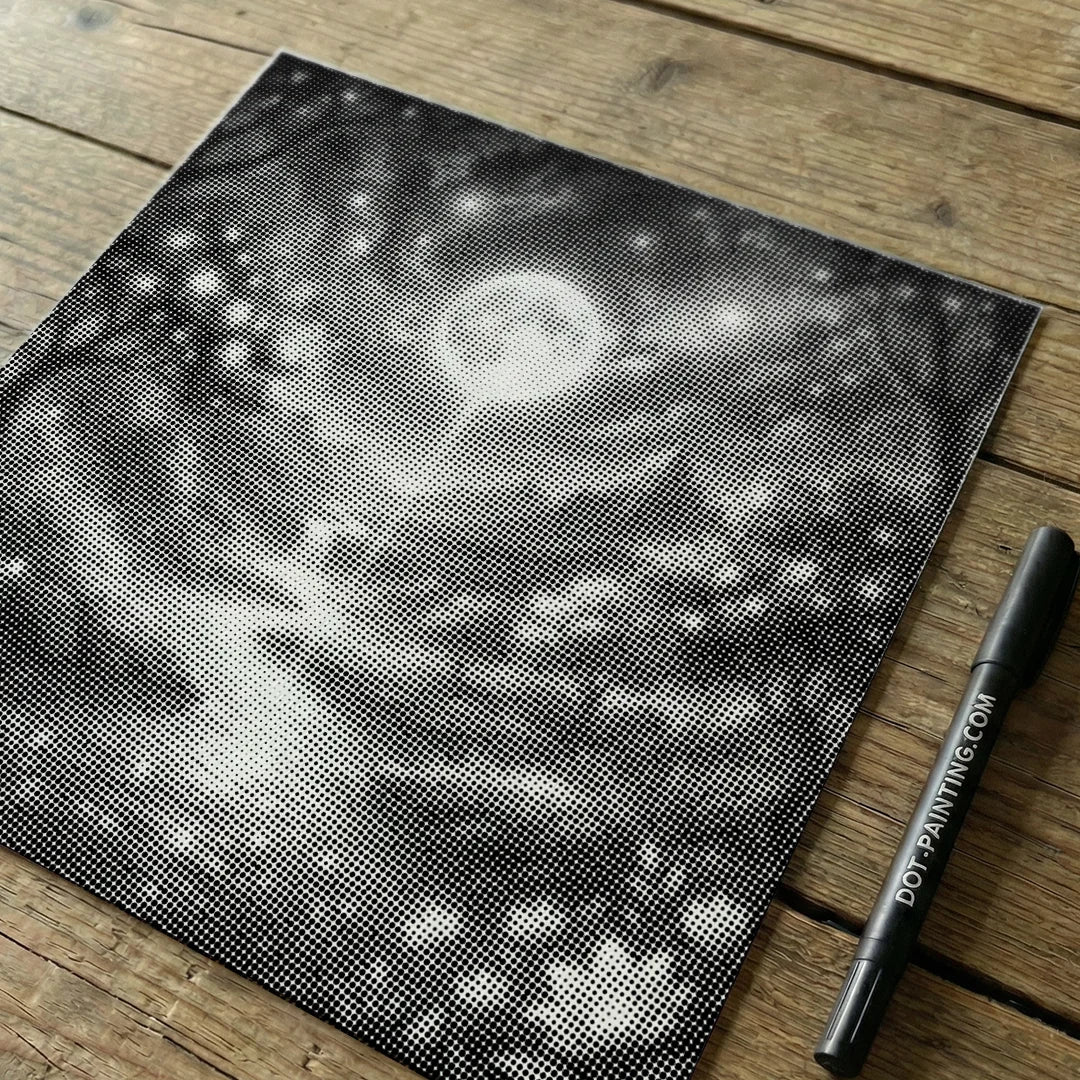 Pittura a punti di paesaggi da sogno
