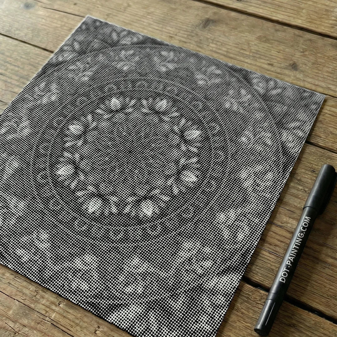Mandala 8 punti pittura
