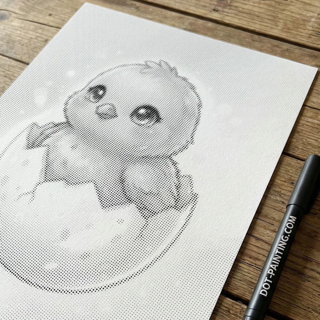 Pittura a punti di anatroccolo