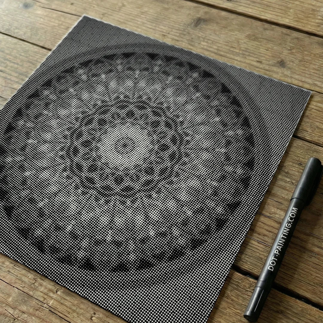 Mandala 12 punti pittura