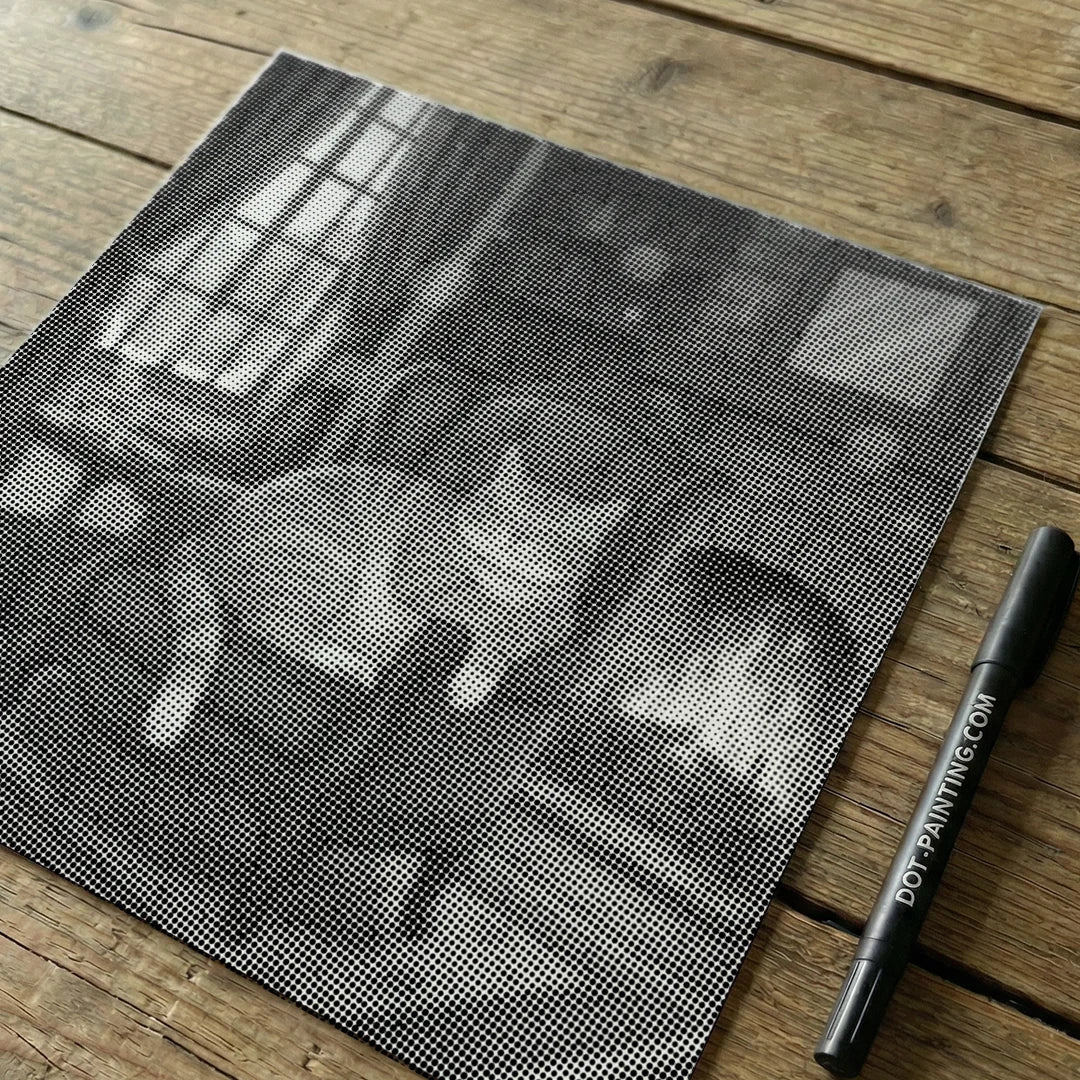 Pittura a punti del ramo di eucalipto