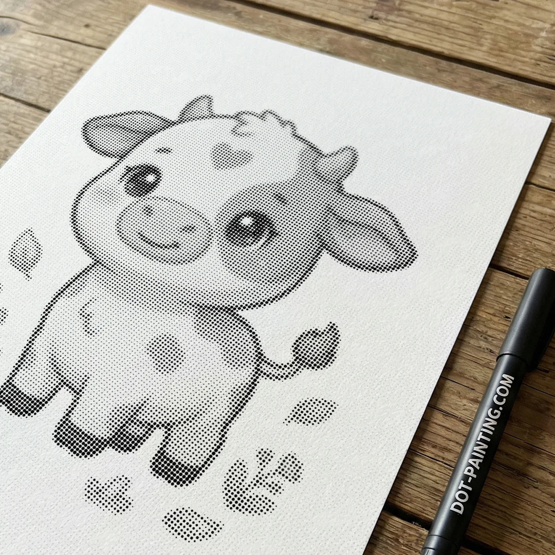 Pittura a punti di mucca