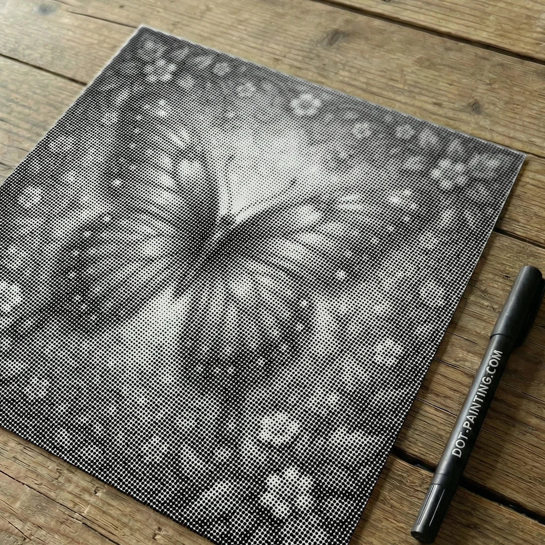 Pittura a punti di farfalla 3D