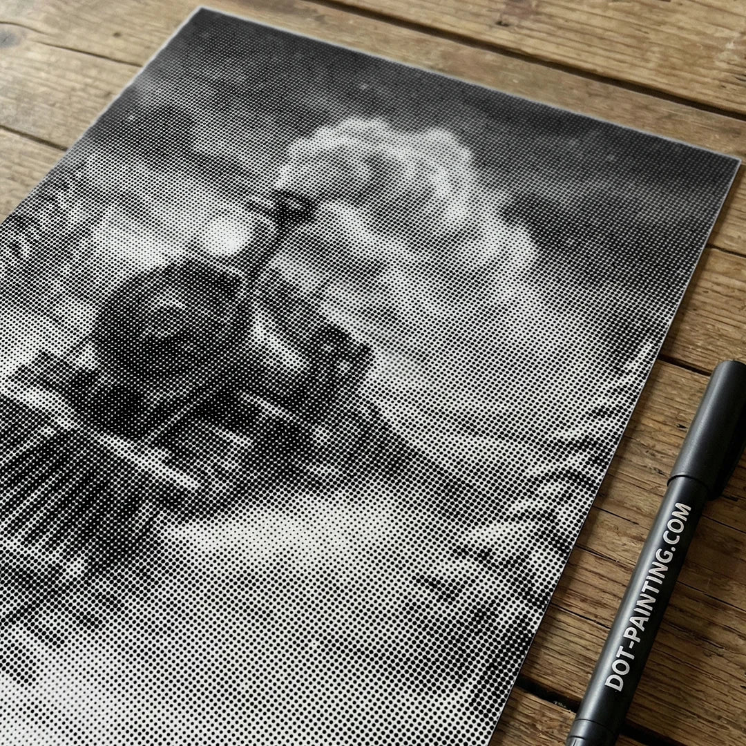 Pittura a punti Polar Express
