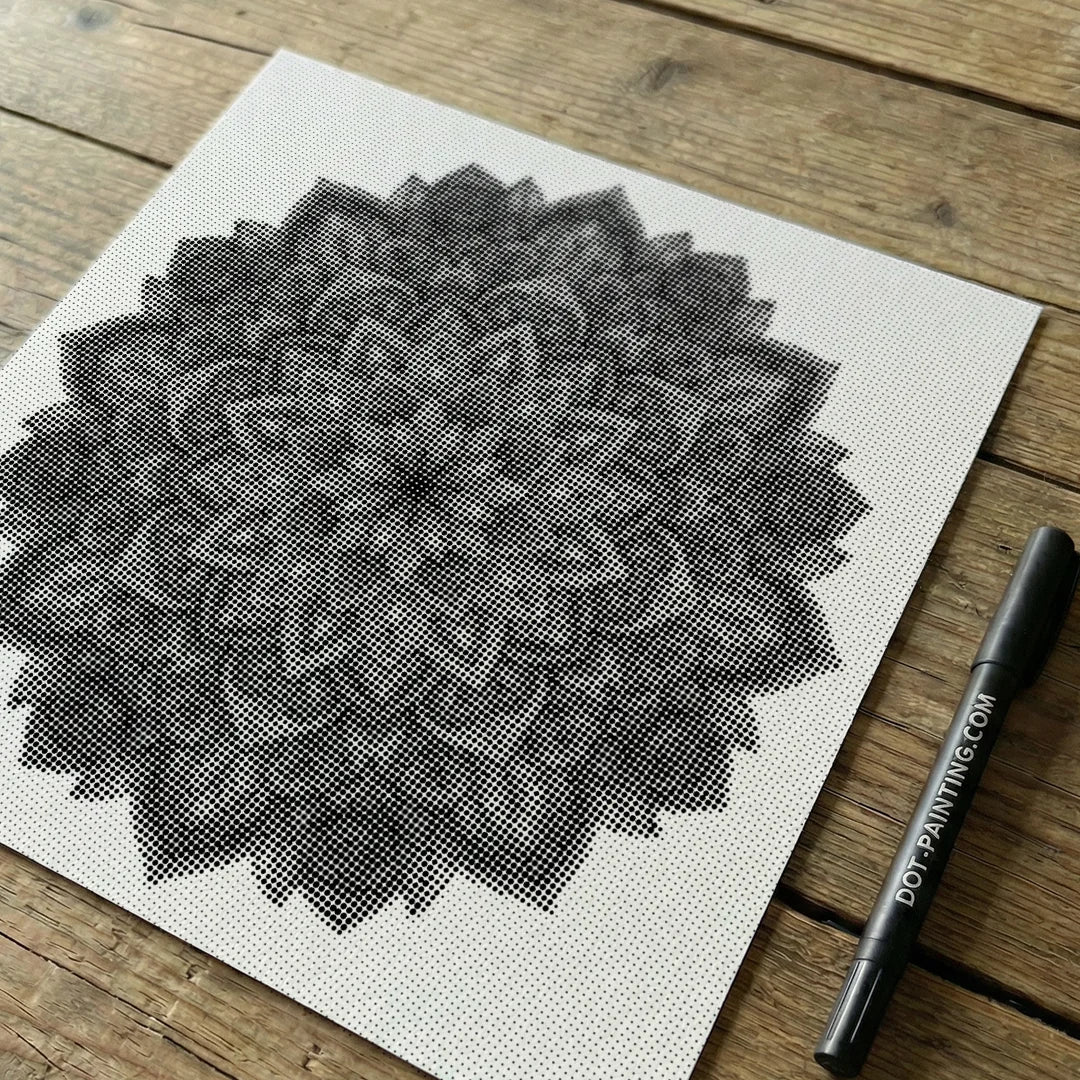 Mandala 7 punti pittura