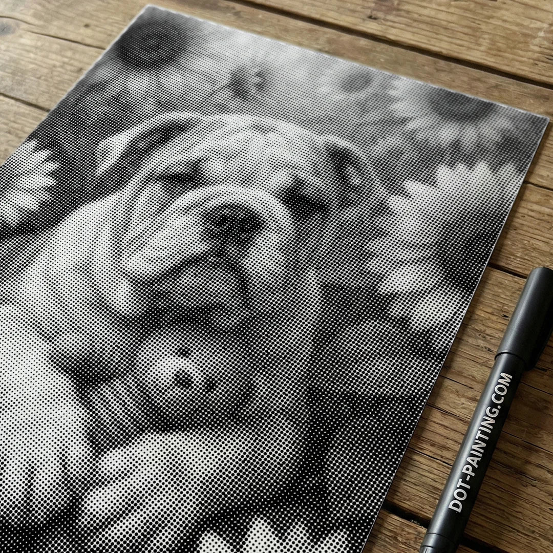 Pittura a punti Bulldog