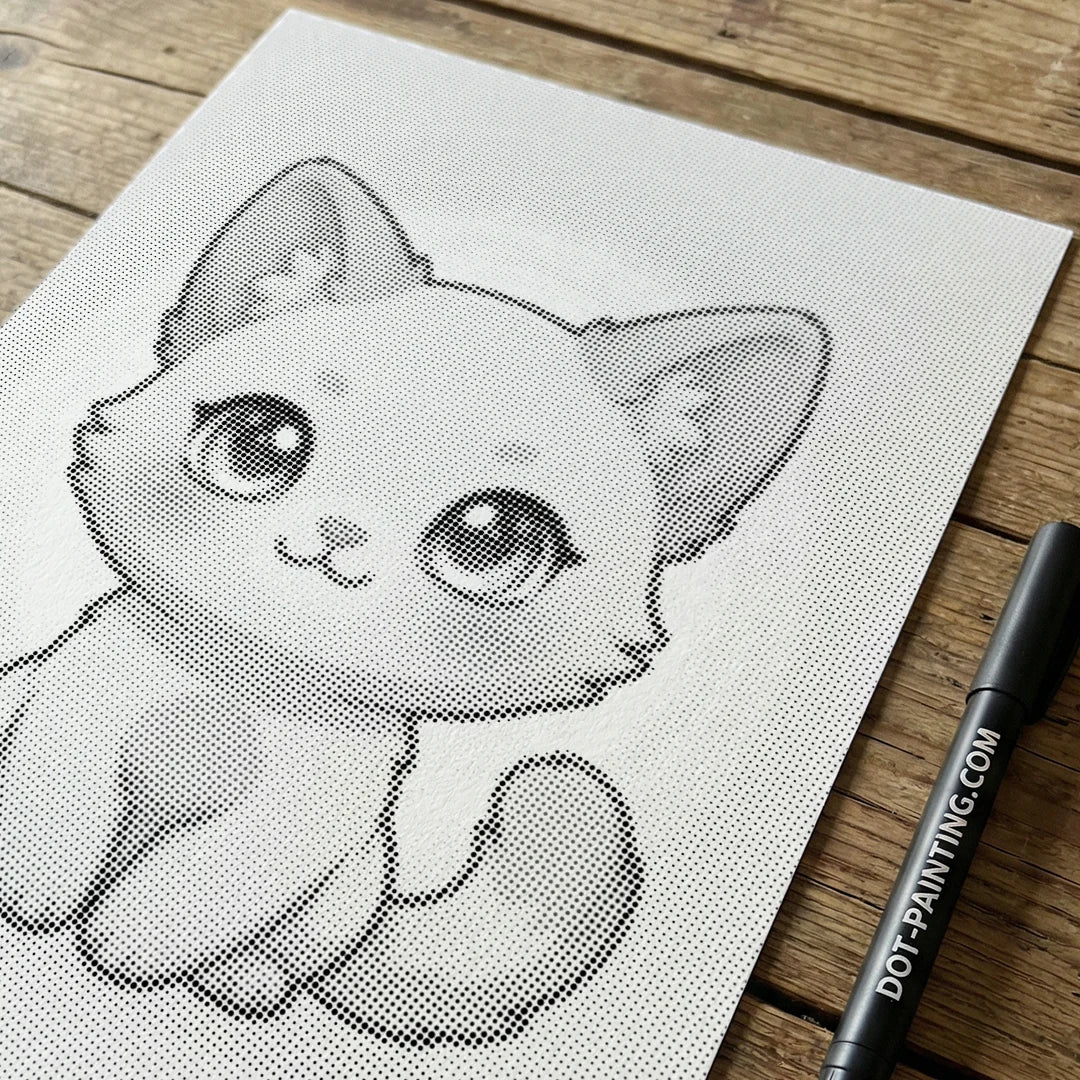 Pittura a punti di gattino