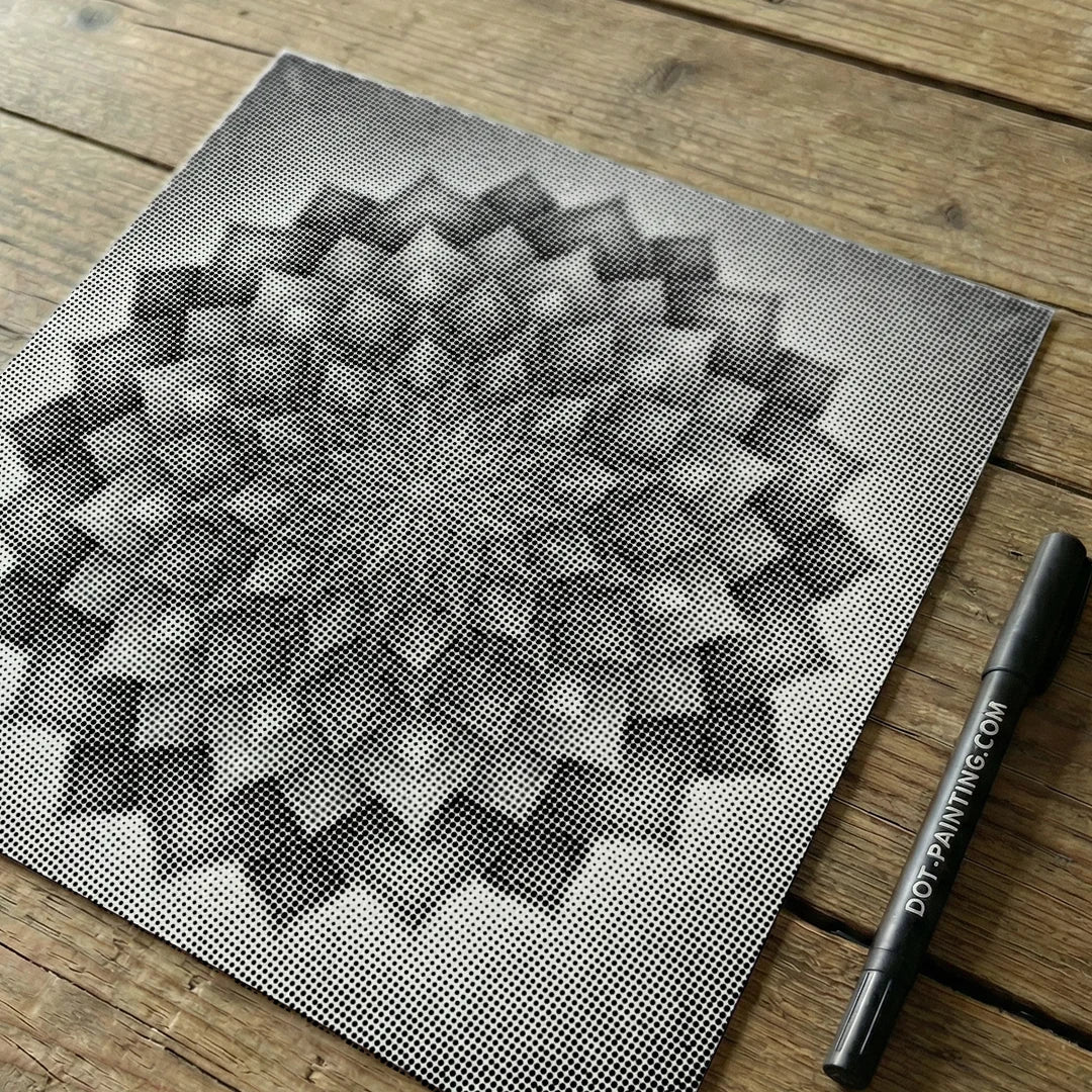 Mandala 6 punti pittura
