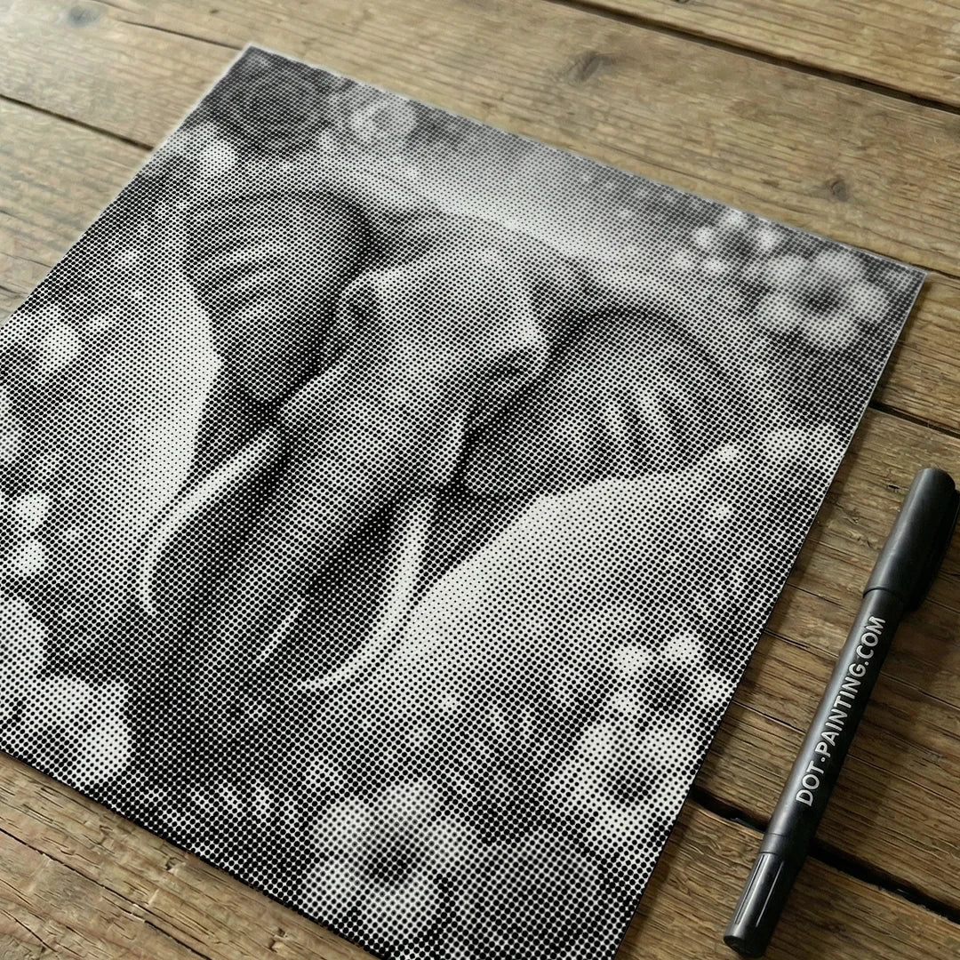 Elefante con pittura a punti di fiori