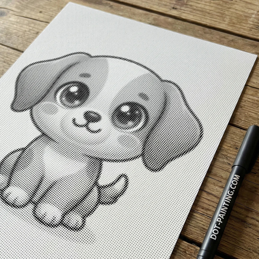 Pittura a 2 punti per cuccioli
