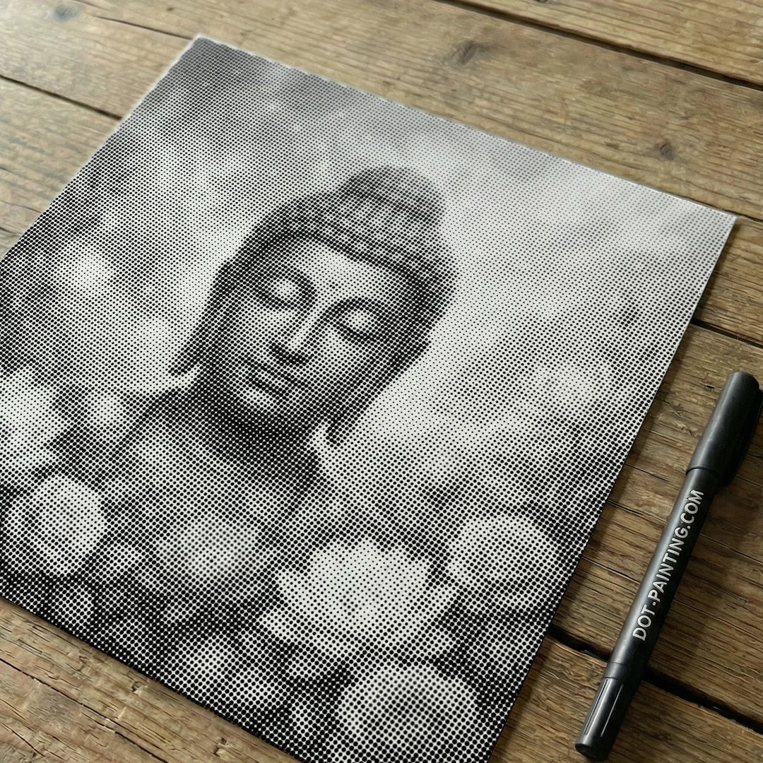 Pittura a punti del Buddha