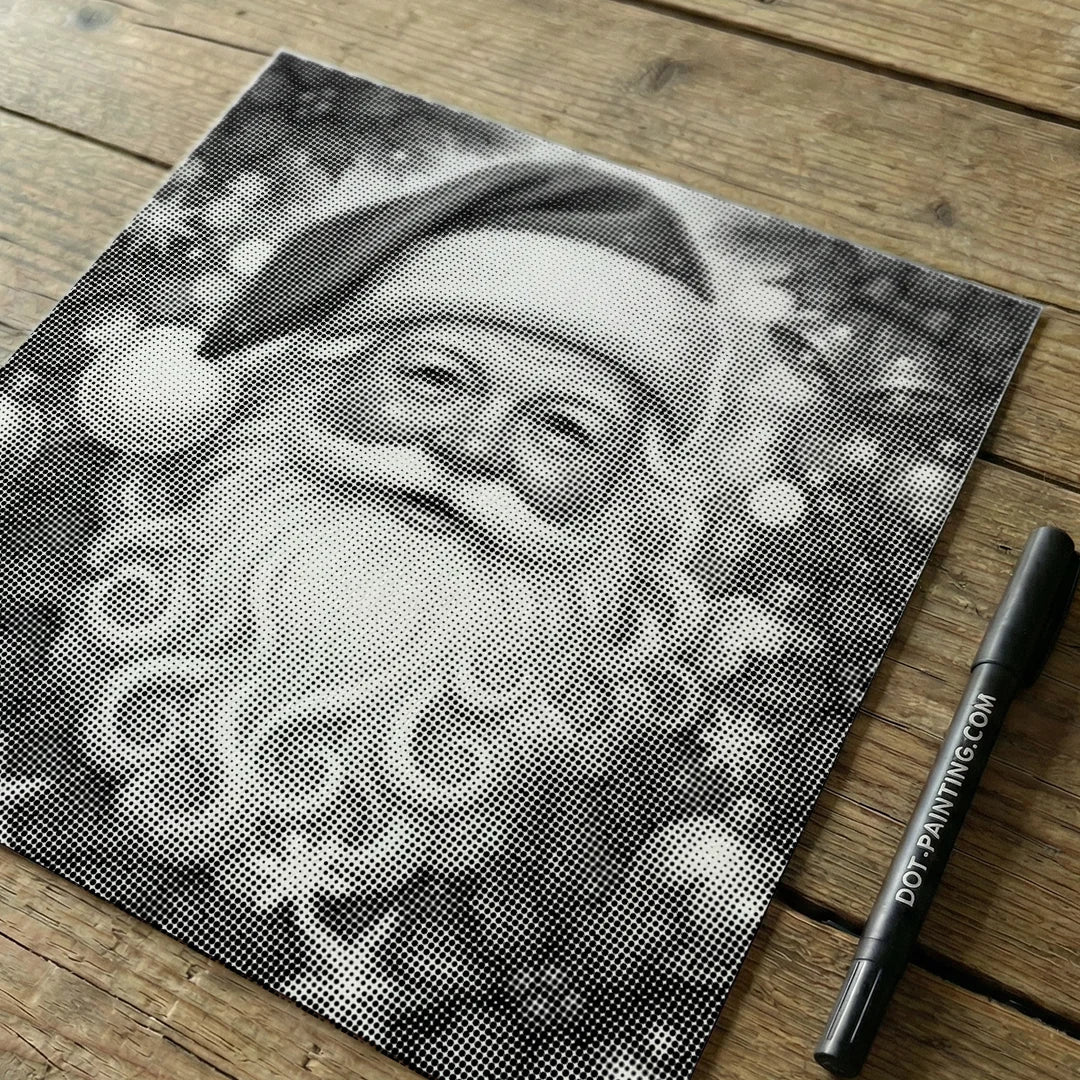 Pittura di Babbo Natale a 3 punti