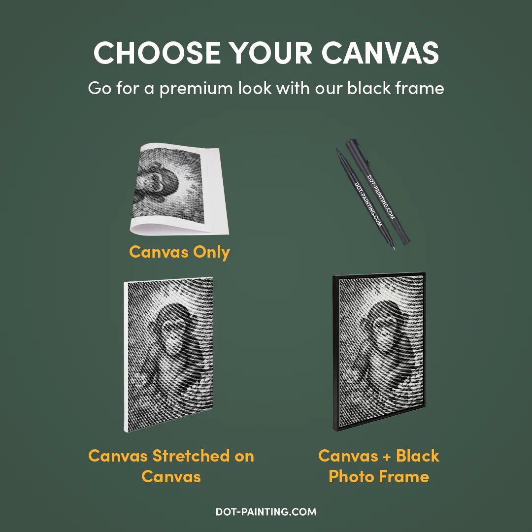 Scimmia con pittura a punti di fiori