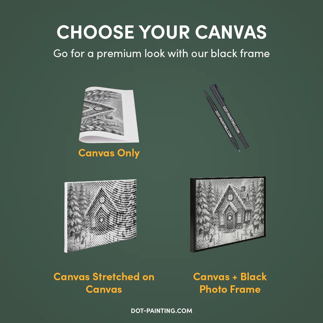 Pittura a punti della casa di caramelle