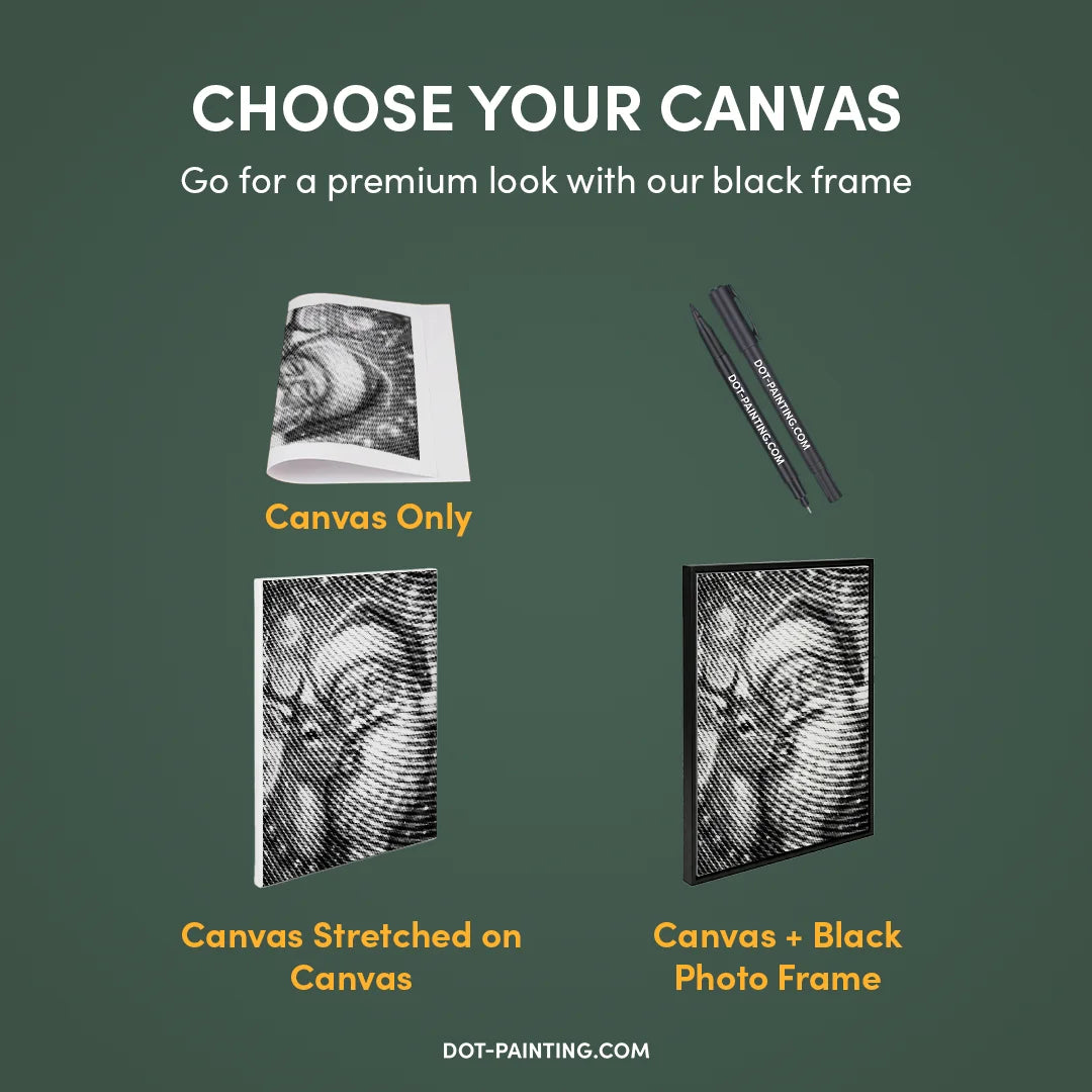 Babbo Natale con renna 2 punti pittura