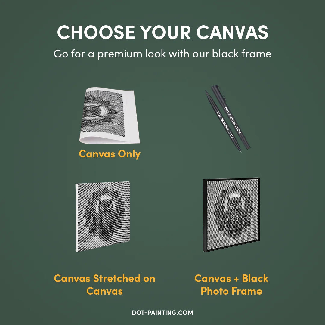 Gufo Mandala 3 punti pittura