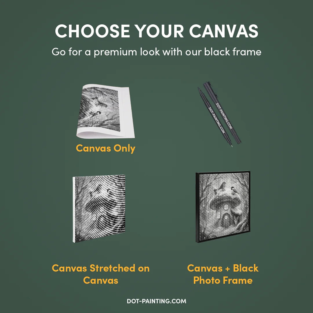 Gattino e uccelli nella pittura a pois di neve