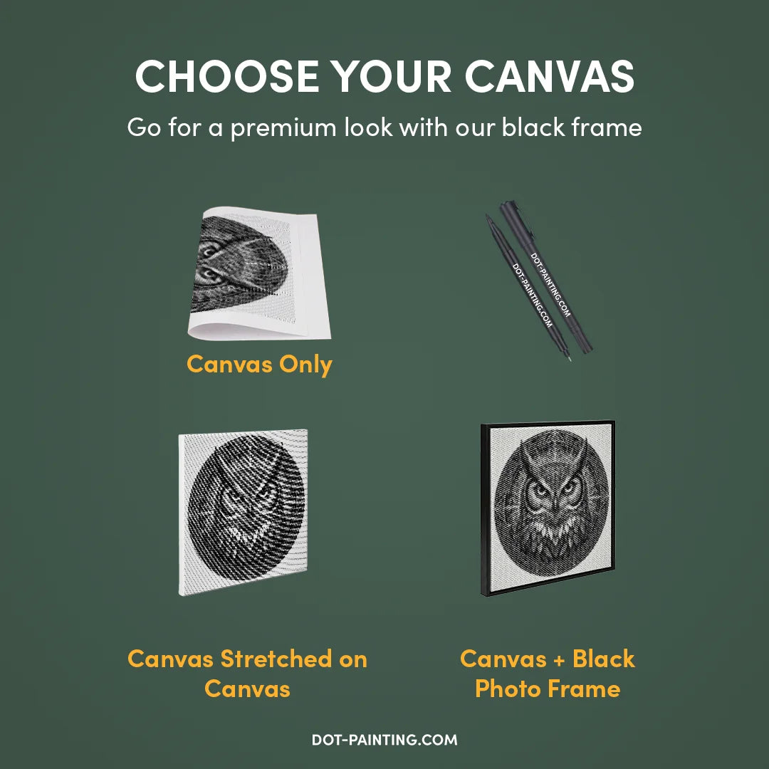 Pittura a punti mandala gufo