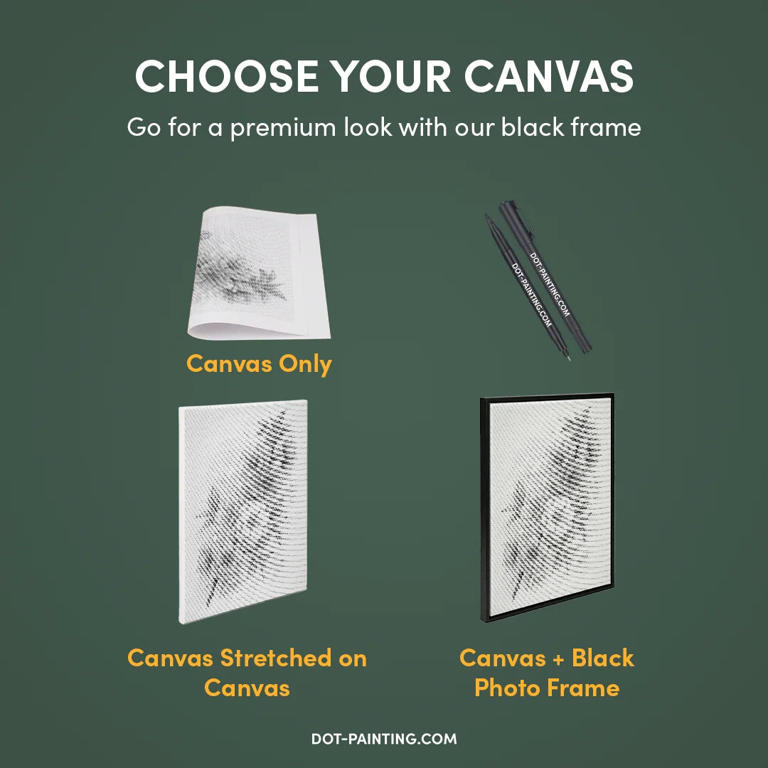 Pittura a punti di fiori di lusso