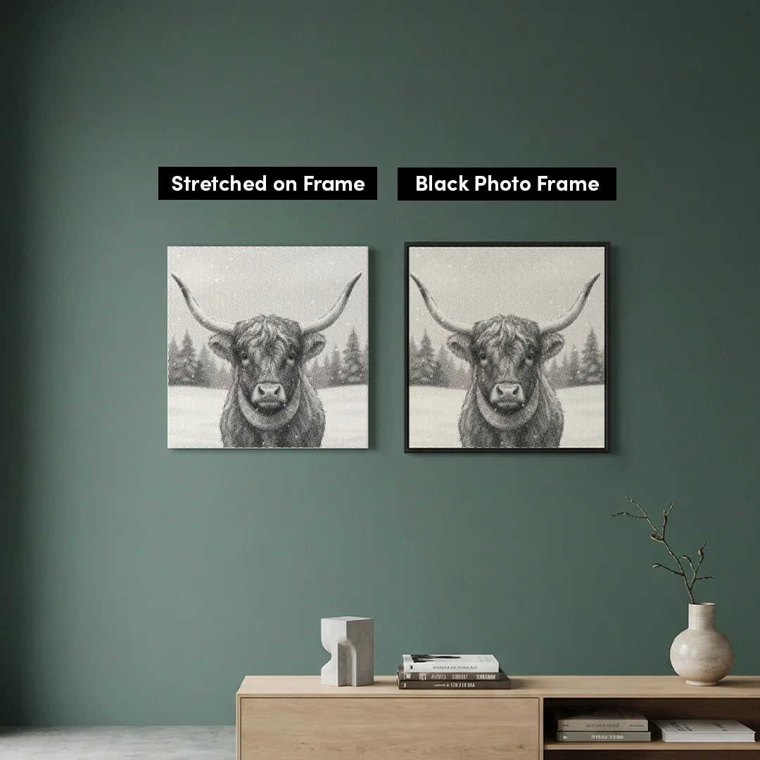 Pittura a pois natalizi scozzesi degli Highlander