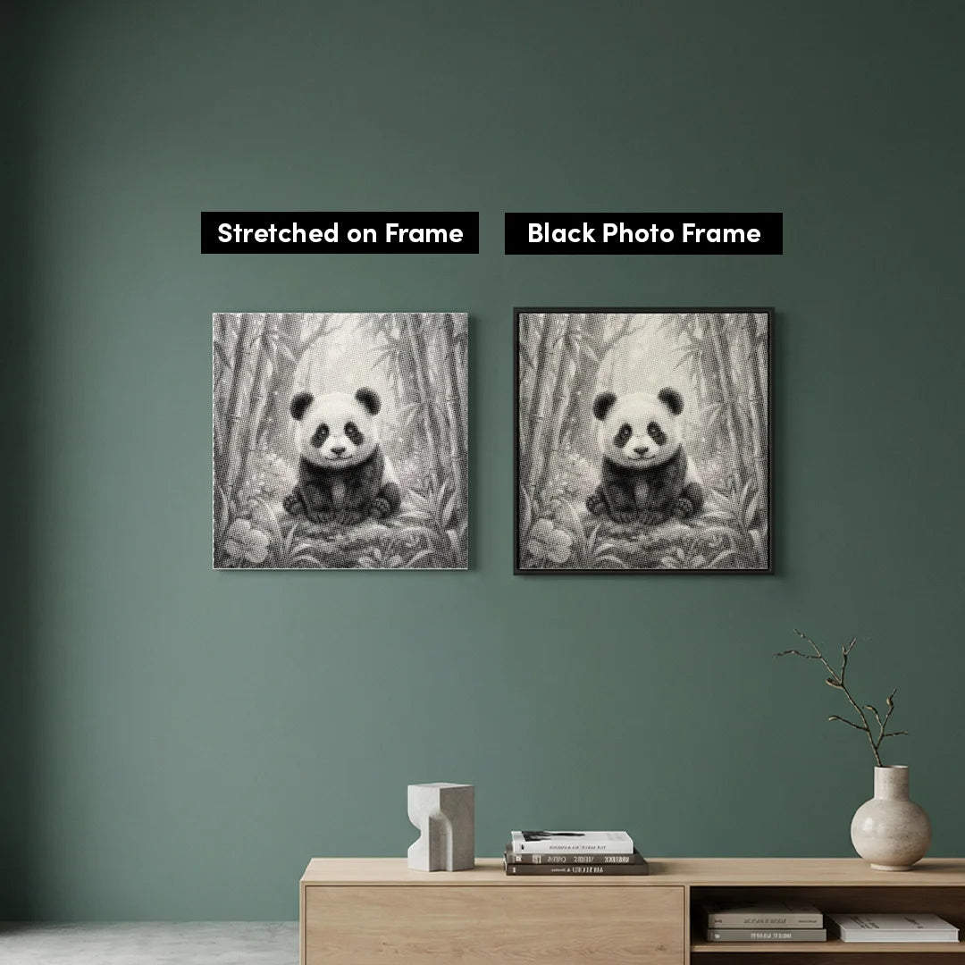 Pittura a punti panda